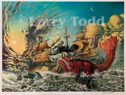 Moby Gleep Print by Larry Todd